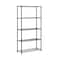 Honey Can Do Black 5-Tier Adjustable Storage Shelving Unit
